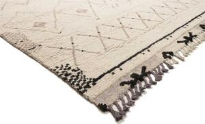 Tappeto Berbero Geometrico Avorio Marrone 275x381 Cm