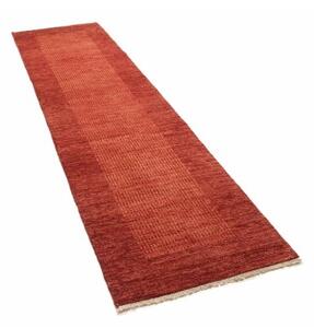 Tappeto Essenzia Geometrico Rosso Ruggine Arancione Bruciato Corsia 74x199 Cm