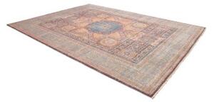 Tappeto Kairo Medaglione Blu Petrolio Beige 276x356 Cm