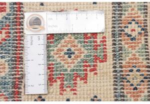 Tappeto Kazak Geometrico Grigio Rosso Mattone 79x125 Cm