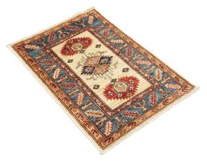 Tappeto Kazak Fine Stilizzato Beige Blu 62x89 Cm
