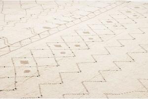 Tappeto Berbero Geometrico Avorio Marrone 275x381 Cm