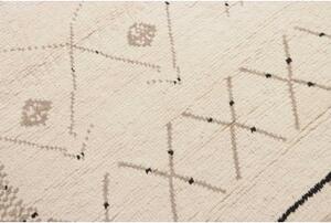 Tappeto Berbero Geometrico Avorio Marrone 275x381 Cm