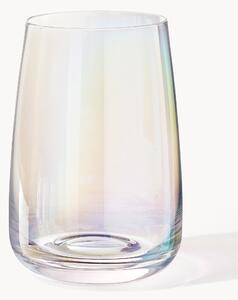 Set di 4 bicchieri da long drink in vetro soffiato iridescente Ellery