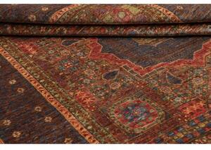 Tappeto Kairo Stilizzato Blu Scuro Rosso Mattone 169x234 Cm