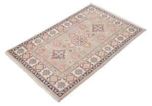 Tappeto Kazak Geometrico Grigio Rosso Mattone 79x125 Cm