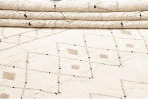 Tappeto Berbero Geometrico Avorio Marrone 275x381 Cm