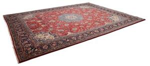 Tappeto Sarough Medaglione Floreale Rosso Blu 306x395 Cm