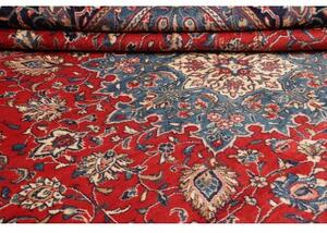 Tappeto Sarough Medaglione Floreale Rosso Blu 306x395 Cm