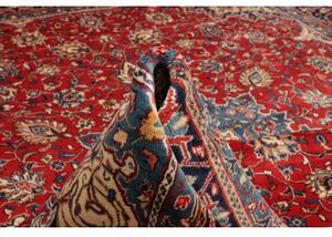 Tappeto Sarough Medaglione Floreale Rosso Blu 306x395 Cm