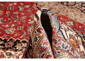 Tappeto Ardakan Medaglione Floreale Rosso Blu Scuro 300x395 Cm