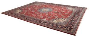 Tappeto Sarough Medaglione Floreale Rosso Blu 306x395 Cm