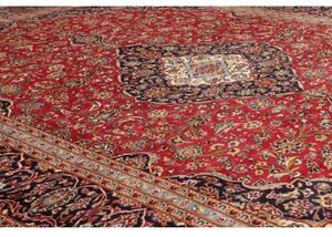 Tappeto Ardakan Medaglione Floreale Rosso Blu Scuro 300x395 Cm