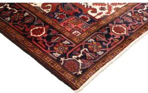 Tappeto Gorawan Stilizzato Rosso Blu Scuro 210x287 Cm