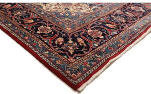 Tappeto Sarough Medaglione Floreale Rosso Blu 306x395 Cm