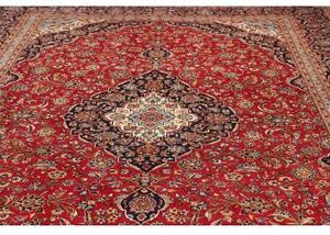 Tappeto Ardakan Medaglione Floreale Rosso Blu Scuro 300x395 Cm