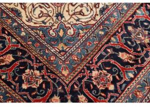 Tappeto Sarough Medaglione Floreale Rosso Blu 306x395 Cm