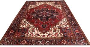 Tappeto Gorawan Stilizzato Rosso Blu Scuro 210x287 Cm