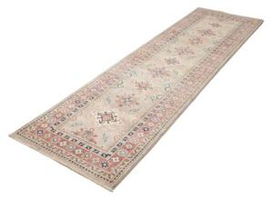 Tappeto Kazak Geometrico Verde Salvia Rosso Corallo Corsia 82x289 Cm