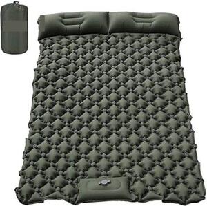 Materasso gonfiabile per 2 persone - Design compatto per un comfort ottimale durante il sonno - Ideale per il campeggio e i viaggi - Facile da pulire - Resistente alle intemperie