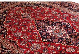 Tappeto Ardakan Medaglione Floreale Rosso Blu Scuro 190x318 Cm
