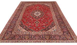 Tappeto Ardakan Medaglione Floreale Rosso Blu Scuro 200x304 Cm