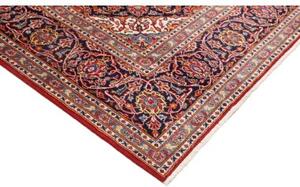 Tappeto Ardakan Medaglione Floreale Rosso Blu Scuro 200x304 Cm