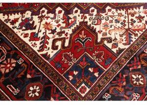 Tappeto Gorawan Stilizzato Rosso Blu Scuro 223x297 Cm