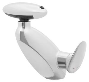 Miscelatore per lavabo, indicatore di temperatura, doccetta estraibile a 360°, finitura argento