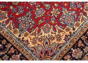 Tappeto Nadjafabad Medaglione Floreale Rosso Blu Scuro 220x330 Cm