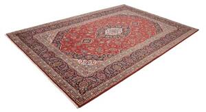 Tappeto Ardakan Medaglione Floreale Rosso Blu Scuro 200x304 Cm