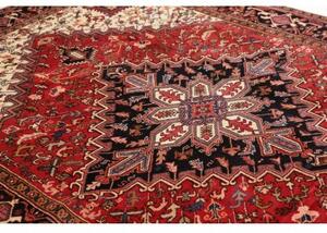 Tappeto Gorawan Stilizzato Rosso Blu Scuro 212x302 Cm
