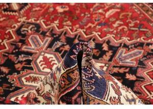 Tappeto Gorawan Stilizzato Rosso Blu Scuro 212x302 Cm