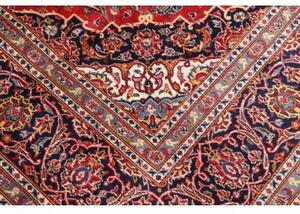 Tappeto Ardakan Medaglione Floreale Rosso Blu Scuro 200x304 Cm