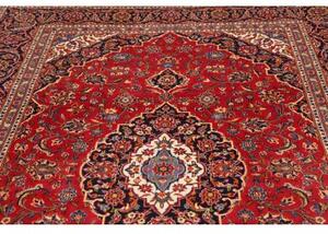 Tappeto Ardakan Medaglione Floreale Rosso Blu Scuro 200x304 Cm