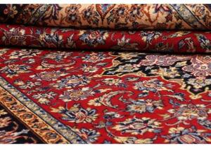 Tappeto Nadjafabad Medaglione Floreale Rosso Blu Scuro 220x330 Cm