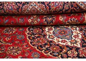 Tappeto Ardakan Medaglione Floreale Rosso Blu Scuro 200x304 Cm