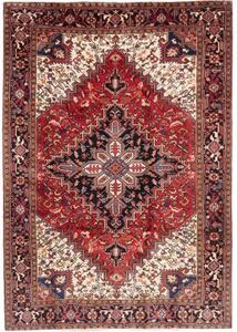 Tappeto Gorawan Stilizzato Rosso Blu Scuro 212x302 Cm