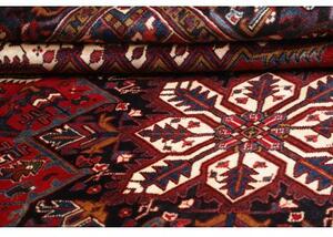 Tappeto Gorawan Stilizzato Rosso Blu Scuro 223x297 Cm