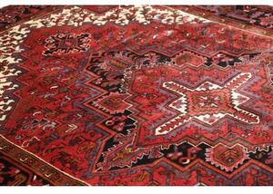 Tappeto Gorawan Stilizzato Rosso Blu Scuro 209x307 Cm