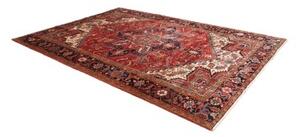 Tappeto Gorawan Stilizzato Rosso Mattone Blu Scuro 235x327 Cm