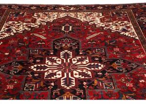 Tappeto Gorawan Stilizzato Rosso Blu Scuro 223x297 Cm