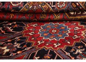 Tappeto Gorawan Stilizzato Rosso Blu Scuro 206x290 Cm