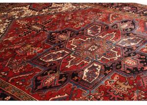 Tappeto Gorawan Stilizzato Rosso Mattone Blu Scuro 235x327 Cm