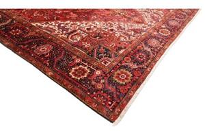 Tappeto Gorawan Stilizzato Rosso Blu Scuro 300x400 Cm