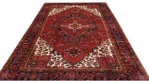 Tappeto Gorawan Stilizzato Rosso Blu Scuro 209x307 Cm