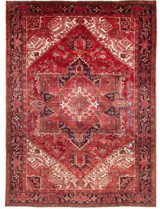 Tappeto Gorawan Stilizzato Rosso Blu Scuro 245x330 Cm