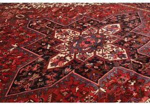 Tappeto Gorawan Stilizzato Rosso Avorio 280x342 Cm