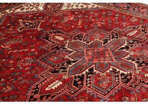 Tappeto Gorawan Stilizzato Rosso Nero 252x358 Cm