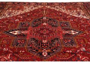 Tappeto Gorawan Stilizzato Rosso Blu Scuro 300x400 Cm